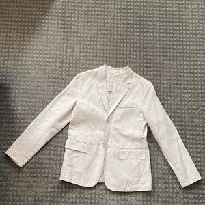 Boys light gray Zara linen suit
